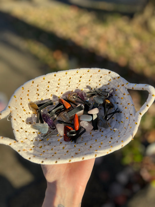 Tumbled Crystal Car Vent Clips